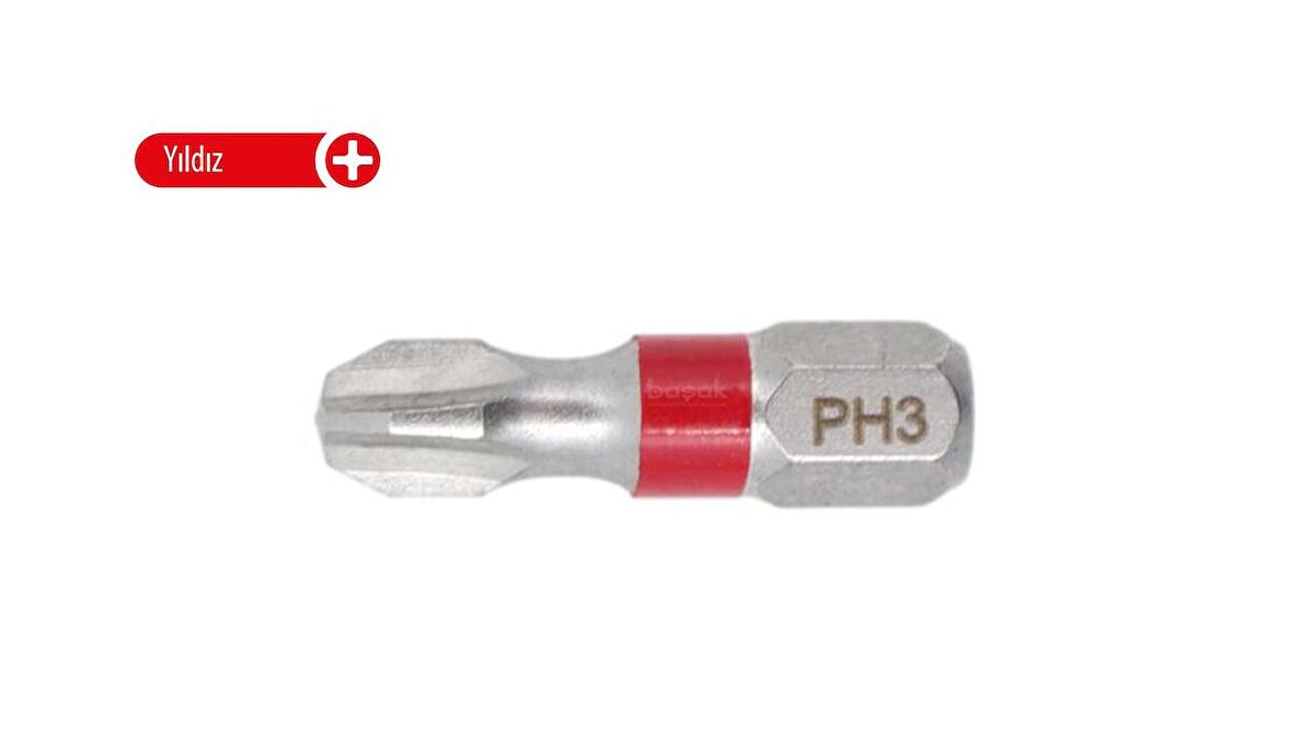 Ceta Form PH3 x 25 mm Yıldız Bits Uç Renk Kodlu  CB/253TC